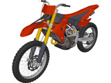 Motocross Bike 3D Model preview