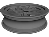 Motorcycle 17inch Front Rim 3D Model preview