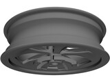 Motorcycle 17inch Front Rim 3D Model
