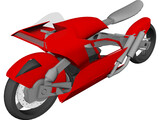Motorcycle Concept 3D Model preview