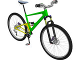 Mountain Bike Full Suspension 3D Model preview