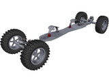 Mountainboard 3D Model preview