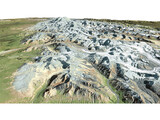 Mountains Alaska Range West 3D Model preview