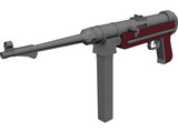 MP 40 Submachine Gun 3D Model preview