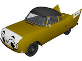 Mr. Beep Cartoon Car 3D Model preview