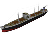 MS Munchen Cargo Ship 3D Model preview