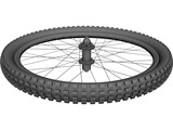 MTB 26 Inch Rear Wheel 3D Model preview