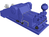 Mud Pump 3D Model preview