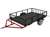 Multi-Purpose Trailer 3D Model preview
