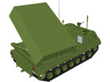Multiple Laucher Rocket System 3D Model
