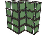 Multiple Screen Stand 3D Model preview