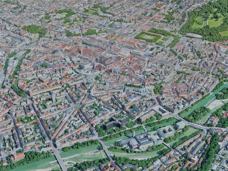 Munich City, Germany (2023) 3D Model