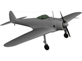 Nakajima Ki-43 Hayabusa 3D Model preview