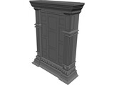 Narnia Wardrobe 3D Model preview