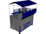 Nascar Pit Box 3D Model preview