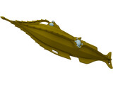 Nautilus Submarine 3D Model