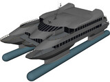 Navetek Catamaran 3D Model preview