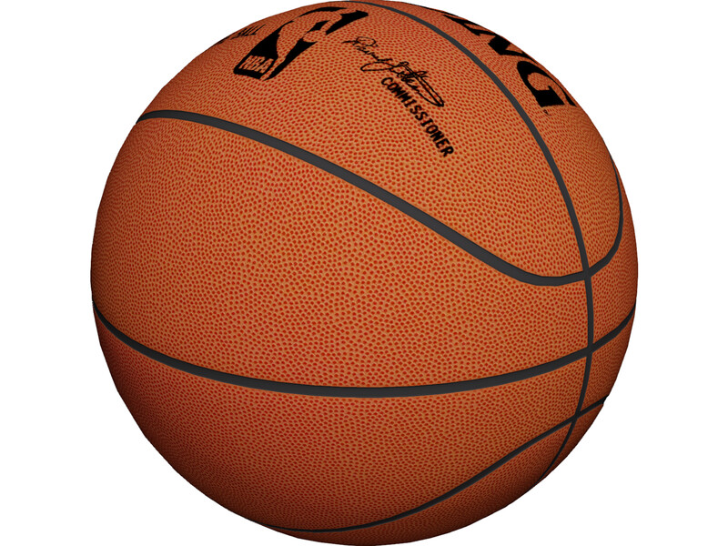 NBA Spalding Basketball Ball 3D Model