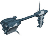 Nebulon Ship 3D Model preview