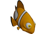Nemo Fish Cartoon 3D Model preview