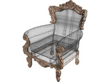 Neo Classical Armchair 3D Model