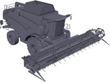 New Holland CX with Cutting JH 3D Model