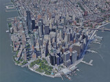 New York City, Lower Manhattan, USA (2021) 3D Model preview