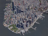 New York City, Lower Manhattan, USA (2023) 3D Model preview