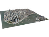 New York City Lower Manhattan 3D Model preview