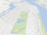 New York City Map Manhattan 3D Model