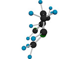 Nicotine Molecule 3D Model preview