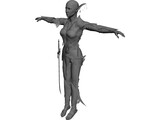 Night Elf Luna 3D Model preview