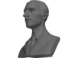 Nikola Tesla Bust 3D Model
