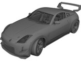 Nissan 350Z Fairlady Tuning GT 3D Model preview