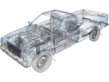 Nissan D21 Pickup 3D Model