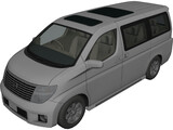 Nissan Elgrand 3D Model preview