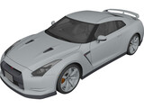Nissan GT-R (2008) 3D Model preview