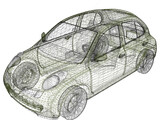 Nissan Micra (2002) 3D Model