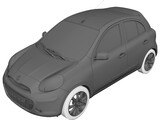 Nissan Micra (2010) 3D Model preview