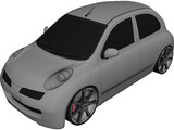 Nissan Micra [Tuned] 3D Model preview