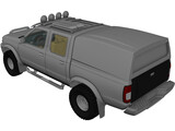 Nissan Navara D22 Double Cab (2002-2005) 3D Model