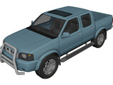Nissan Navara D22 Turbo Pickup 3D Model preview
