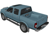 Nissan Navara D22 Turbo Pickup 3D Model