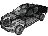 Nissan Navara Double Cab (2015) 3D Model