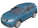Nissan Rogue (2014) 3D Model preview