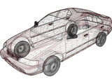 Nissan Sentra GXE (1996) 3D Model