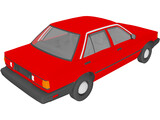 Nissan Sentra [+Interior] (1989) 3D Model