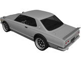 Nissan Skyline 2000GT-R (1968) 3D Model preview