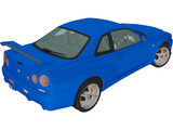 Nissan Skyline GTR R34 3D Model