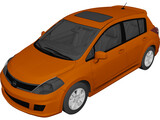 Nissan Versa SL IE (2009) 3D Model preview
